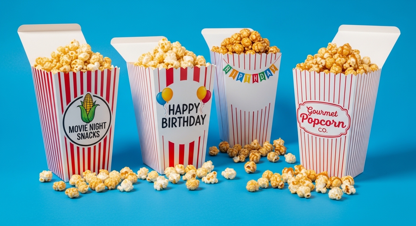 Custom popcorn boxe