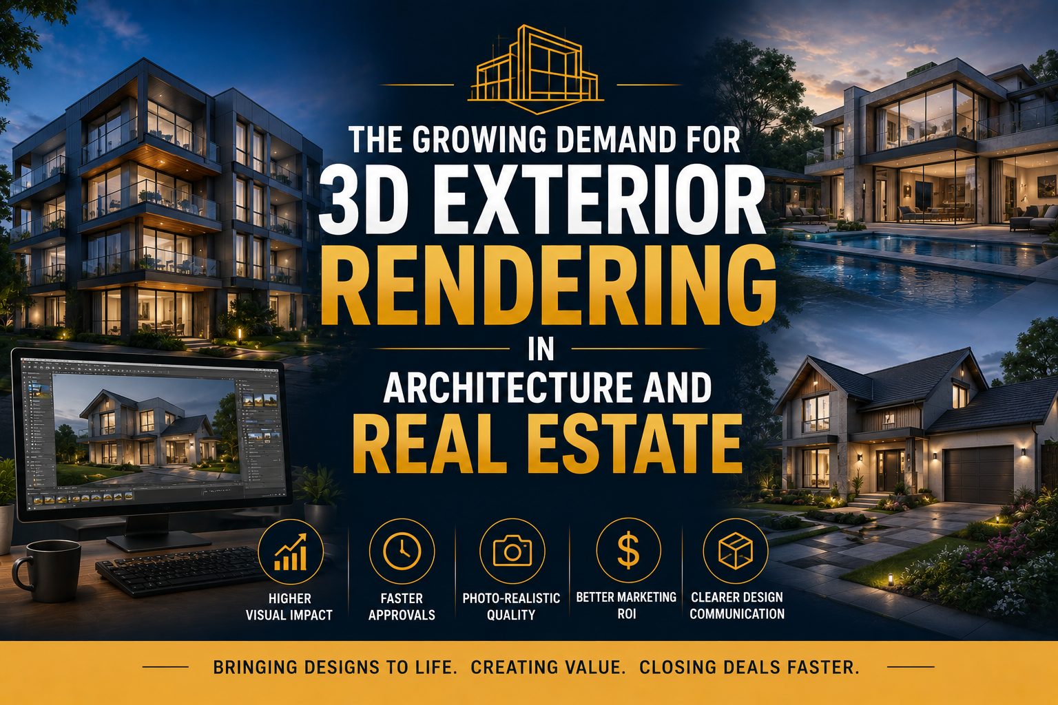 3D Exterior Rendering in Architecture