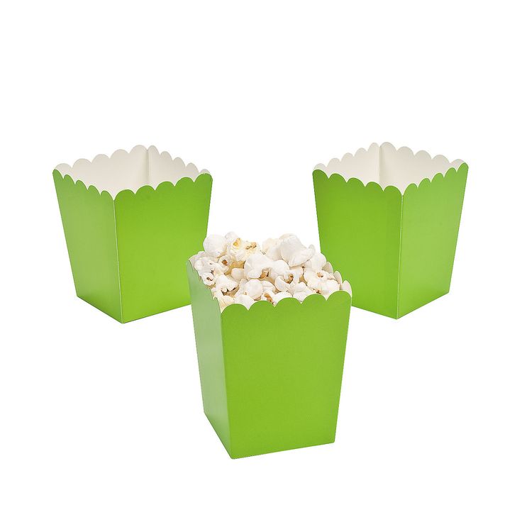 Custom Green Popcorn Boxes