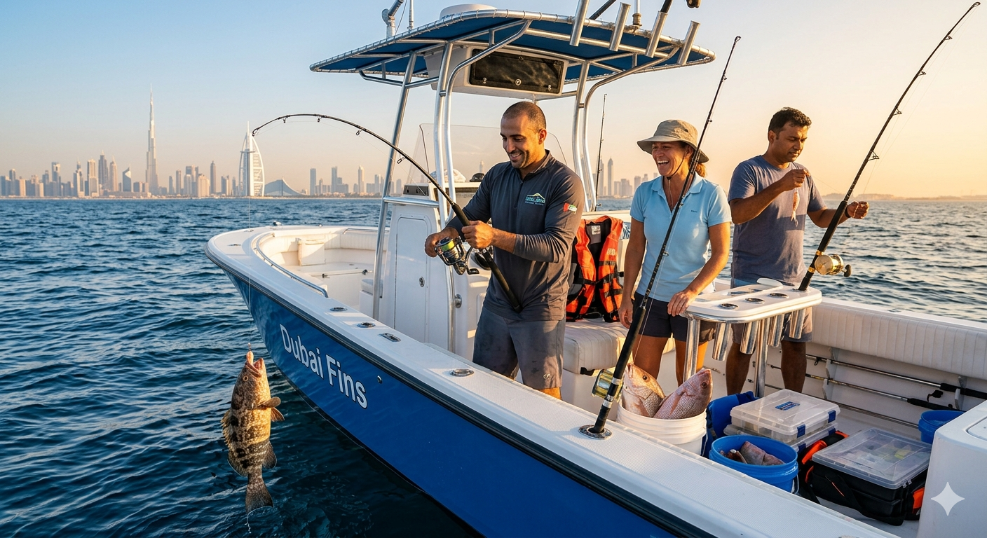 Adults Fishing in Dubai