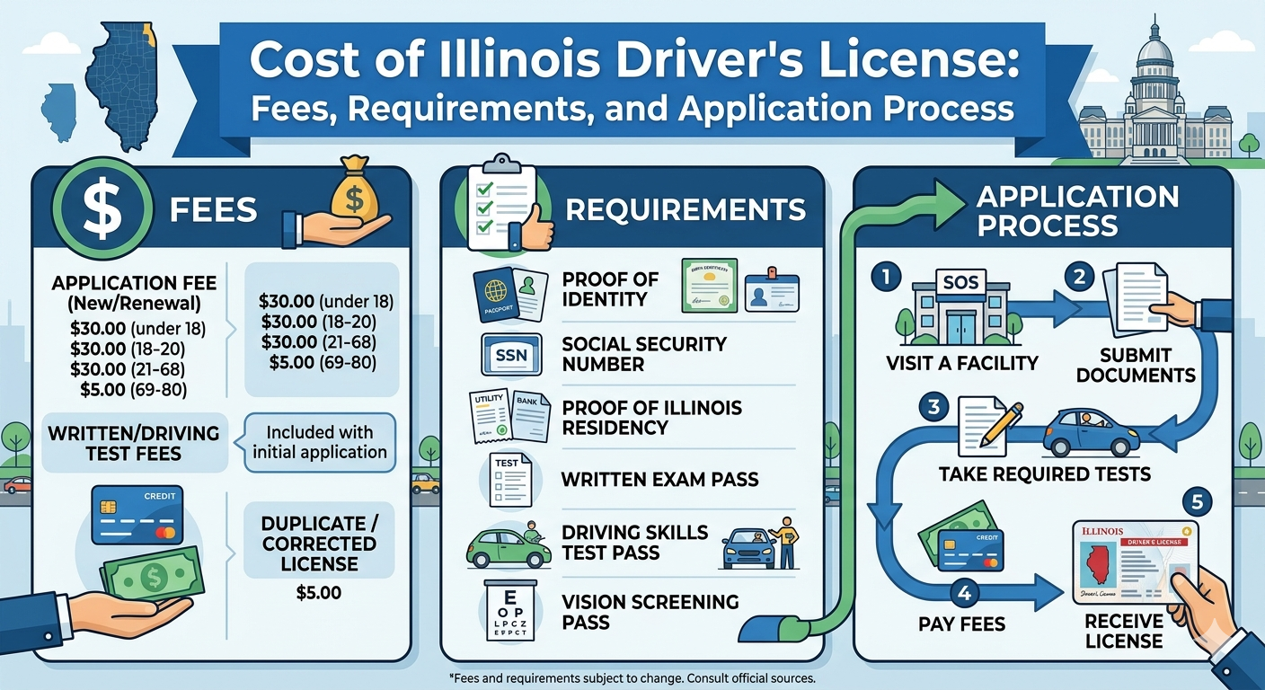 Cost of Illinois Driver's License: Fees, Requirements, and Application Process