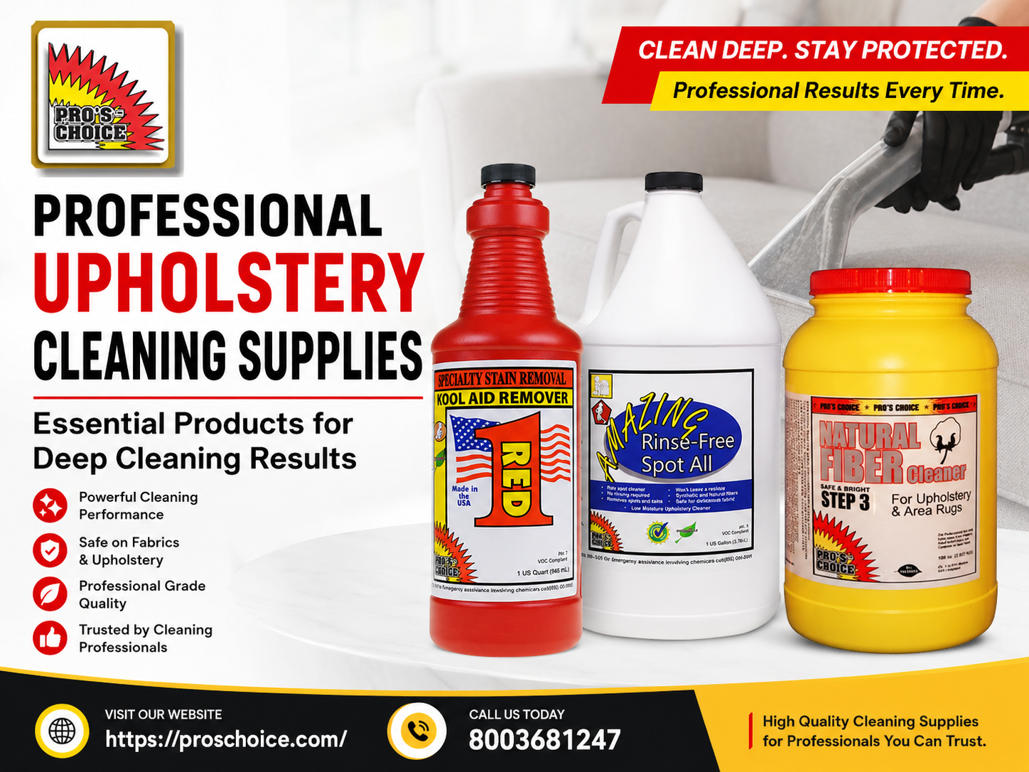 Professional upholstery cleaning solutions