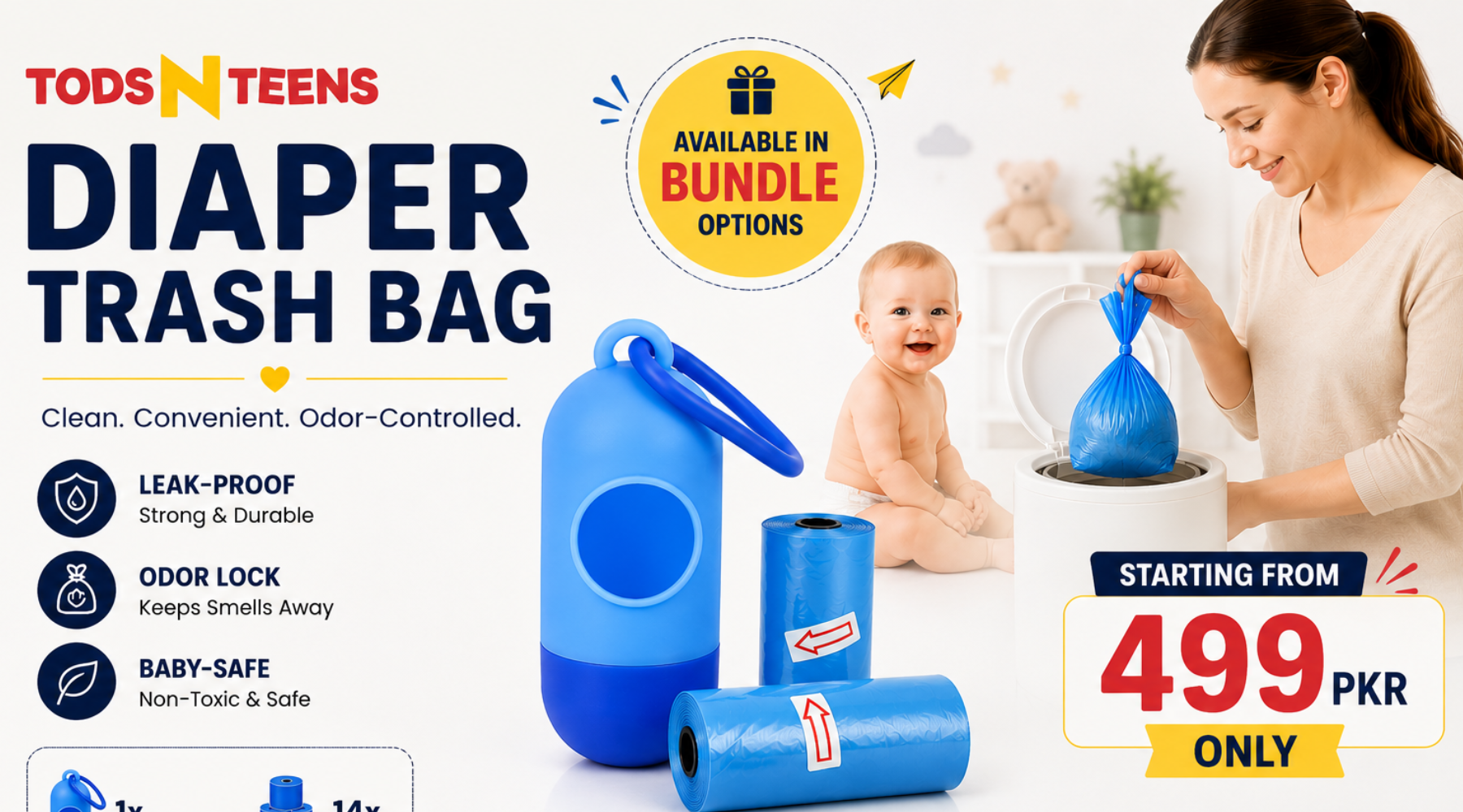 Baby Diaper Trash Bags