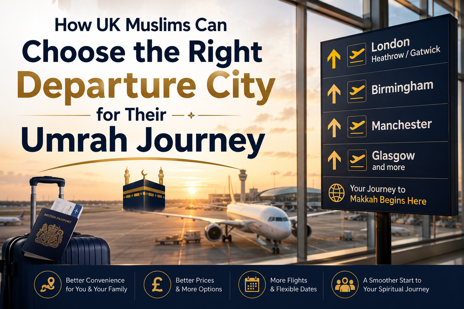 How UK Muslims Can Choose the Right Departure City for Their Umrah Journey