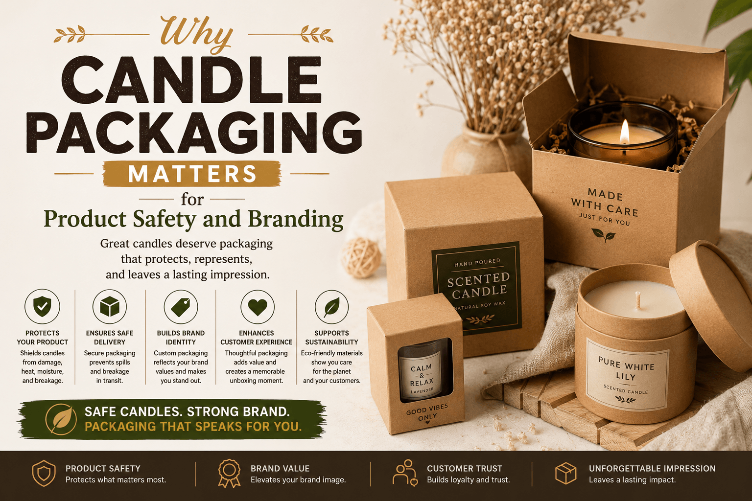 Why Candle Packaging Matters for Product Safety and Branding
