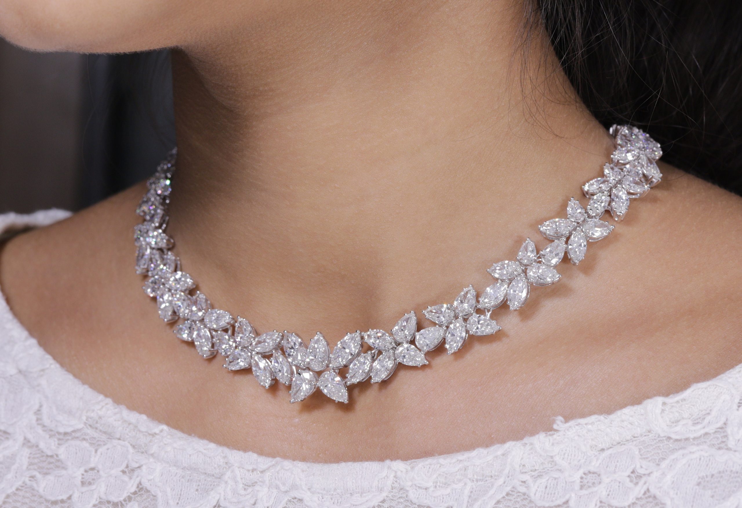 lab grown diamond necklaces