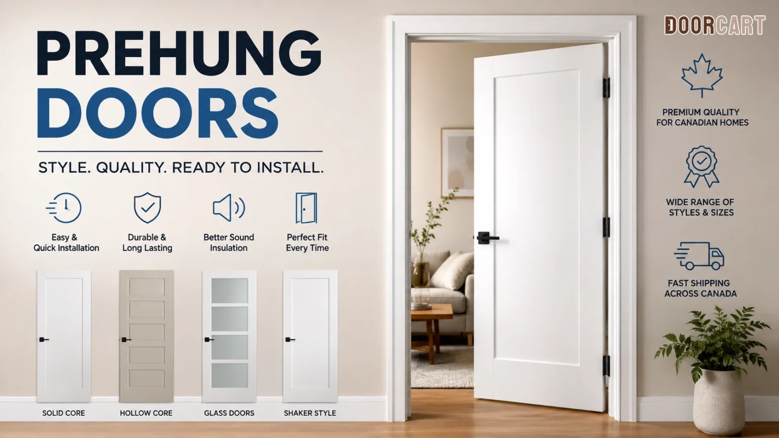 Why Canadian Homeowners Are Choosing Prehung Interior Door Solutions