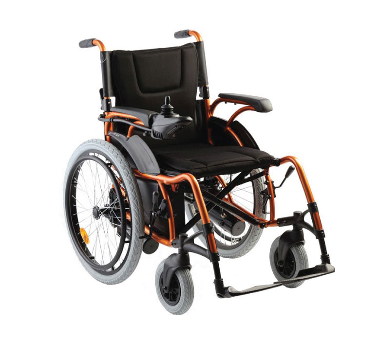 Romed electric wheelchair designed for elderly users, providing comfortable and reliable mobility support.
